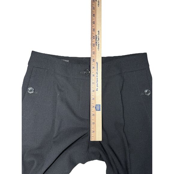 Burberry Black 100% Virgin Wool Trouser Womens IT 42 /US 6 Bootcut Business - Picture 7 of 8
